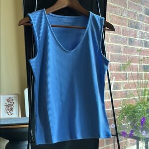 Talbots Blue Sleeveless Tank Top